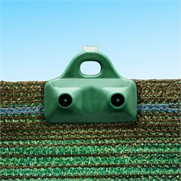 PIASTRINA CLIPPARETE VERDE - 2 PUNTE - 50 PZ
